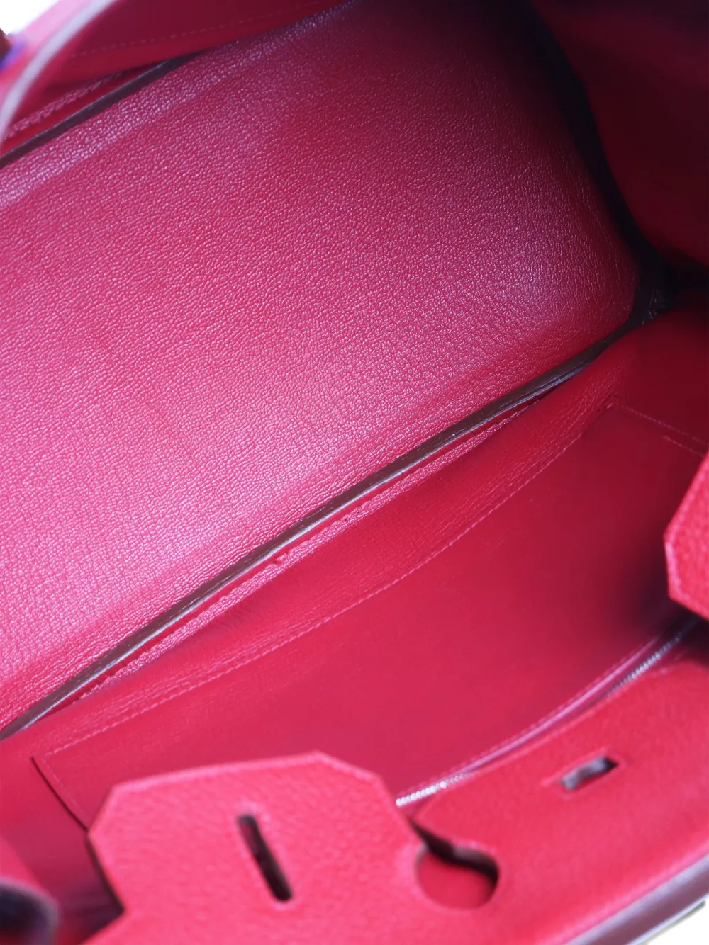 Pre-owned Hermes 2012 Birkin 35 Leather Tote Bag In Red