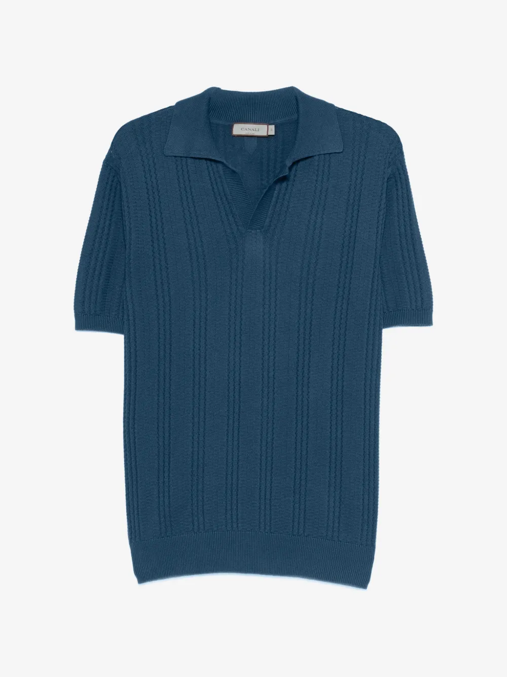 Canali 텍스처 티셔츠 | 블루 | Image 1