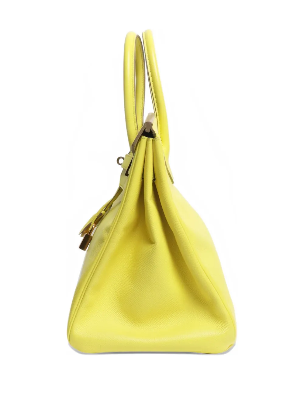 HERMES Pre-owned Birkin 35 Leather Tote Bag In Yellow