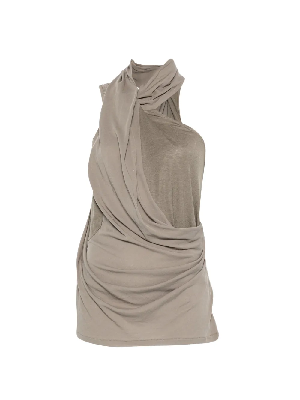 ENTIRE STUDIOS sleeveless draped-design top - Toni neutri