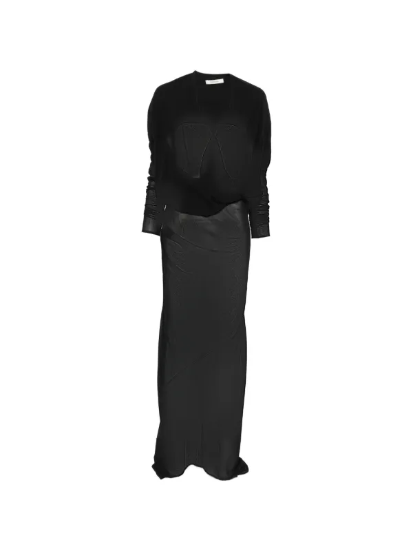 sheer dress wrap Poplin Fit and Flare Faux Wrap Midi Dress Sheer Lilac
