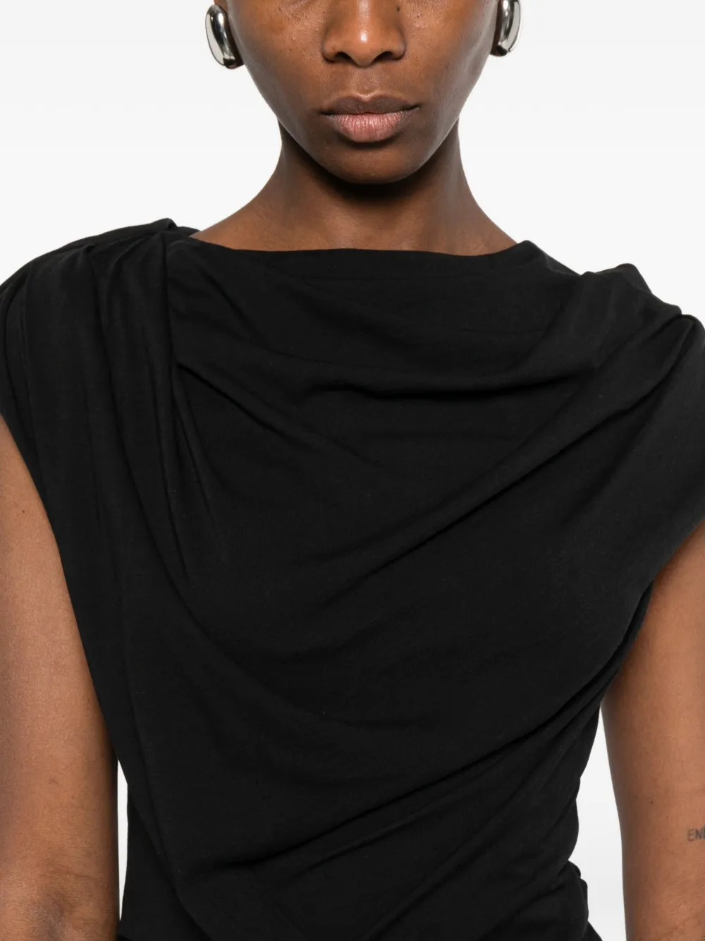 ENTIRE STUDIOS Twist mini-jurk Zwart
