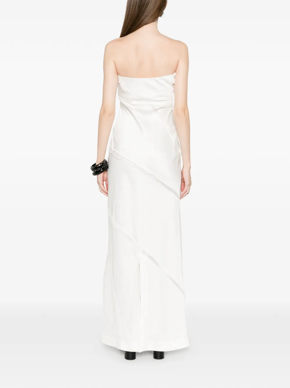 ENTIRE STUDIOS Ribbon bandeau jurk Wit