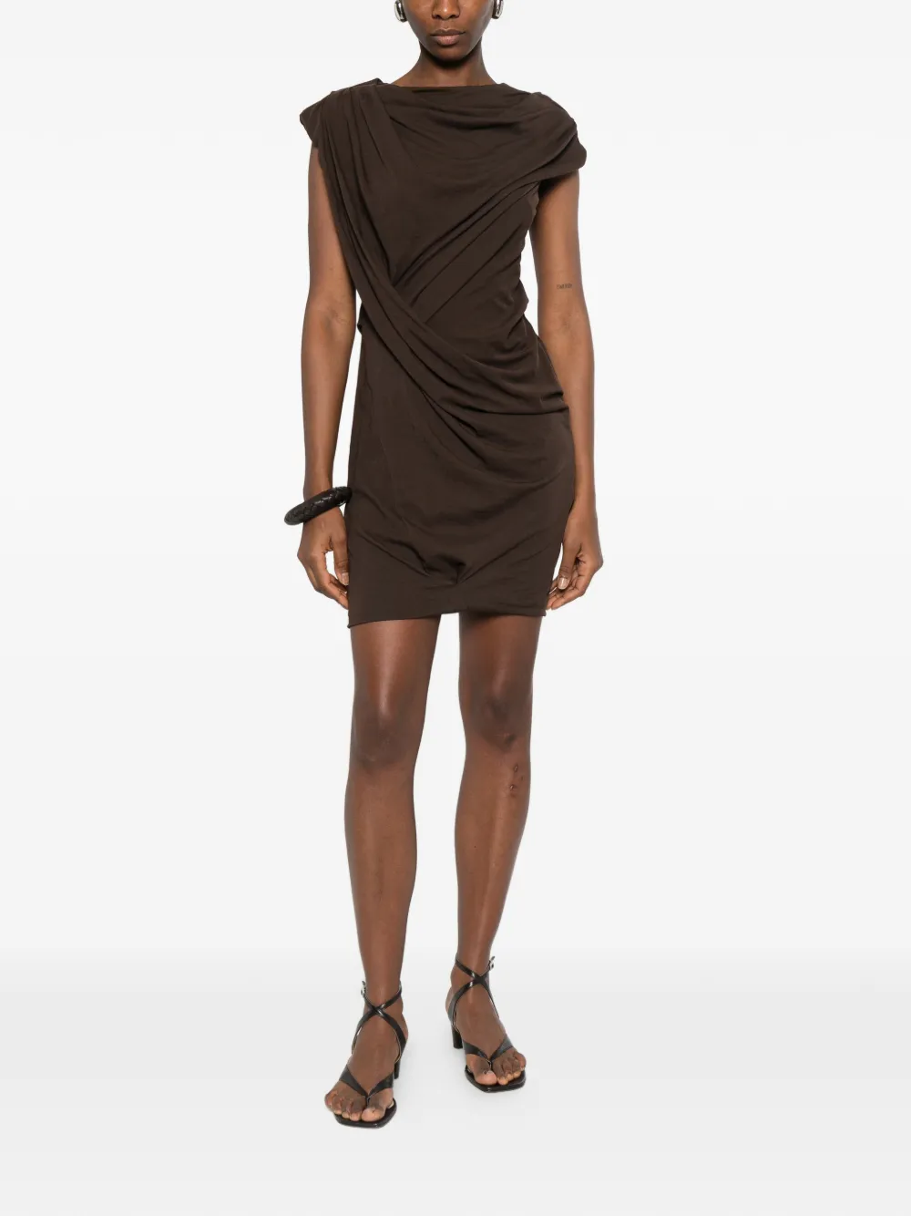 Entire Studios Twist-design Mini Dress - Brown 