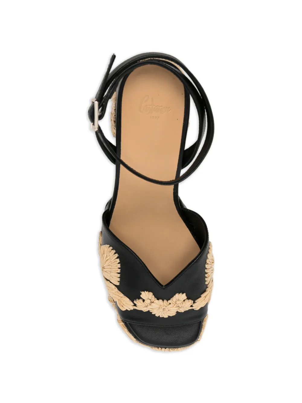 Castañer Vasilia leather sandals Zwart