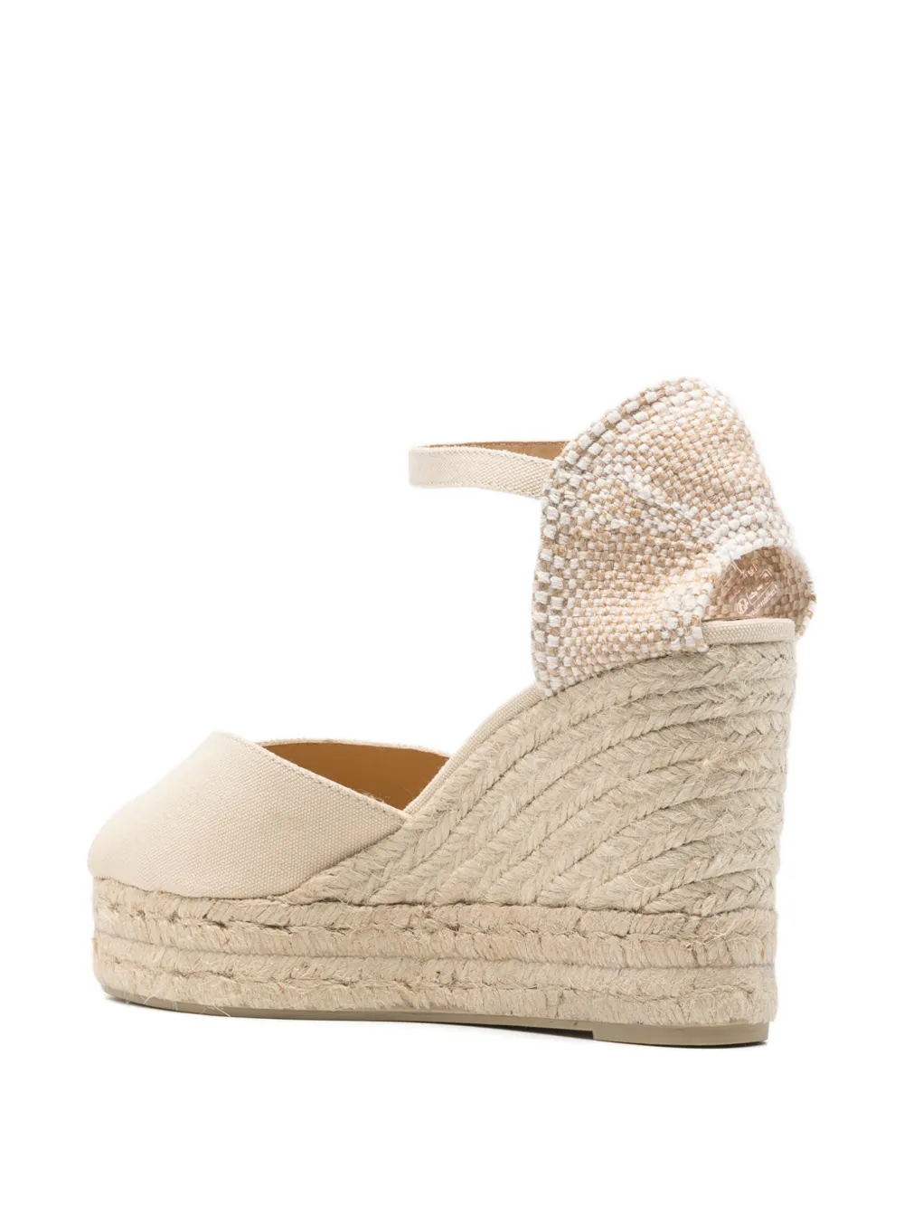 Castañer Bianca espadrilles met open neus Beige