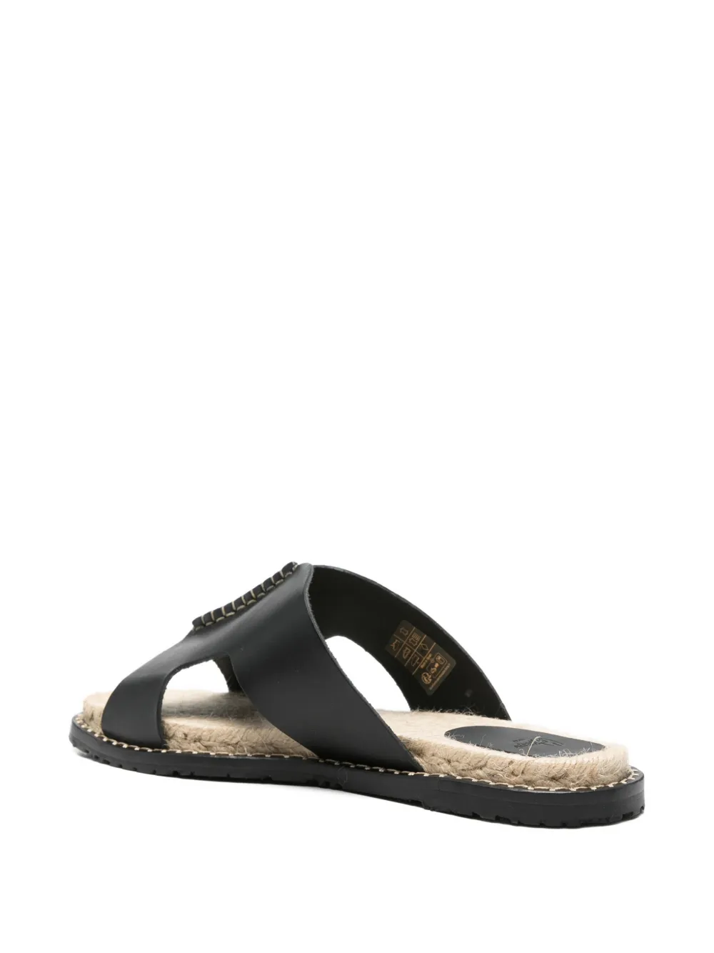 Castañer Piti leren sandalen Zwart