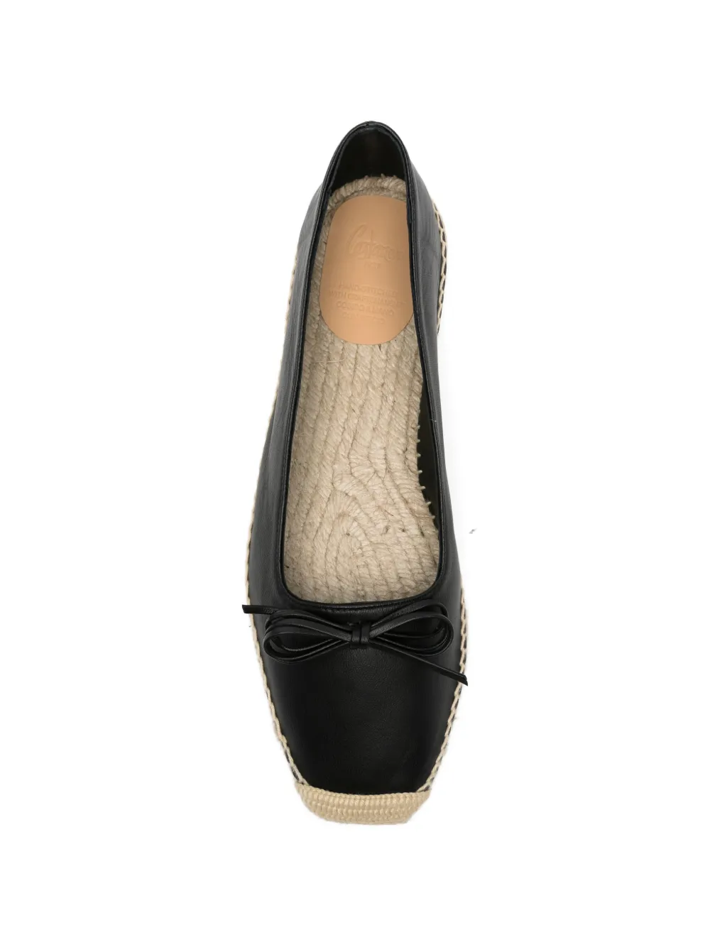 Castañer Pax leren espadrilles Zwart