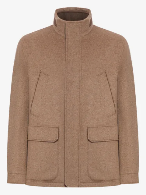 Zegna high-neck coat