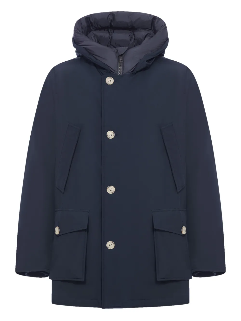 Woolrich Artic button flap-pocket parka | Blue | Image 1