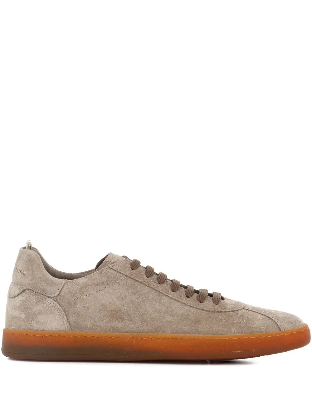 Officine Creative suede lace-up sneakers Beige