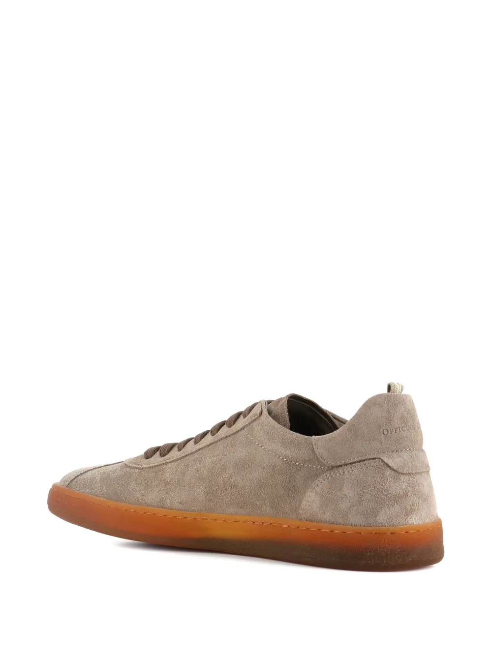 Officine Creative suede lace-up sneakers Beige