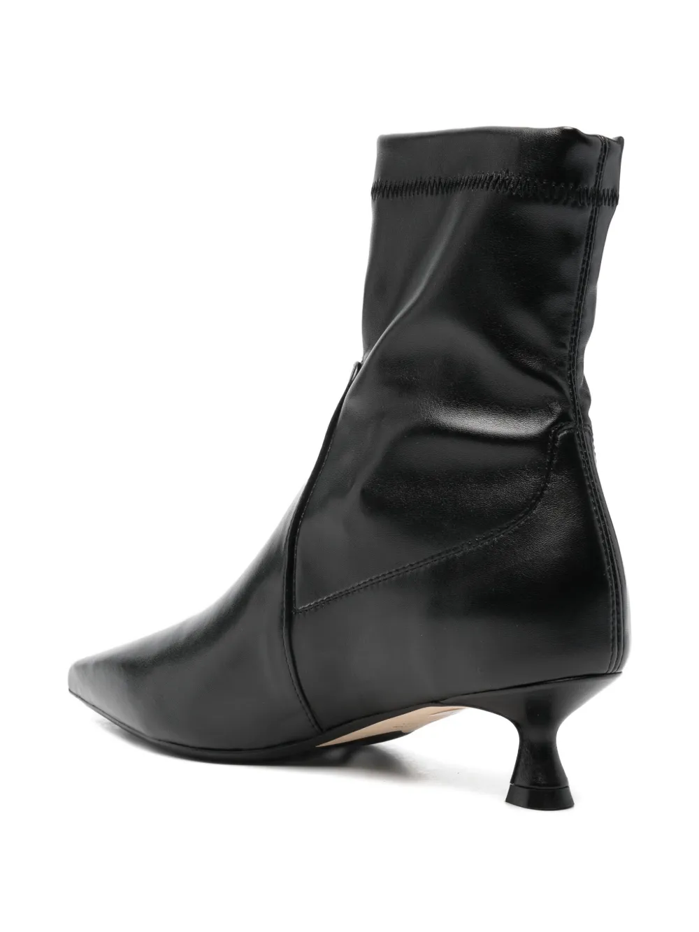 Anna F. 50mm leather ankle boots Zwart