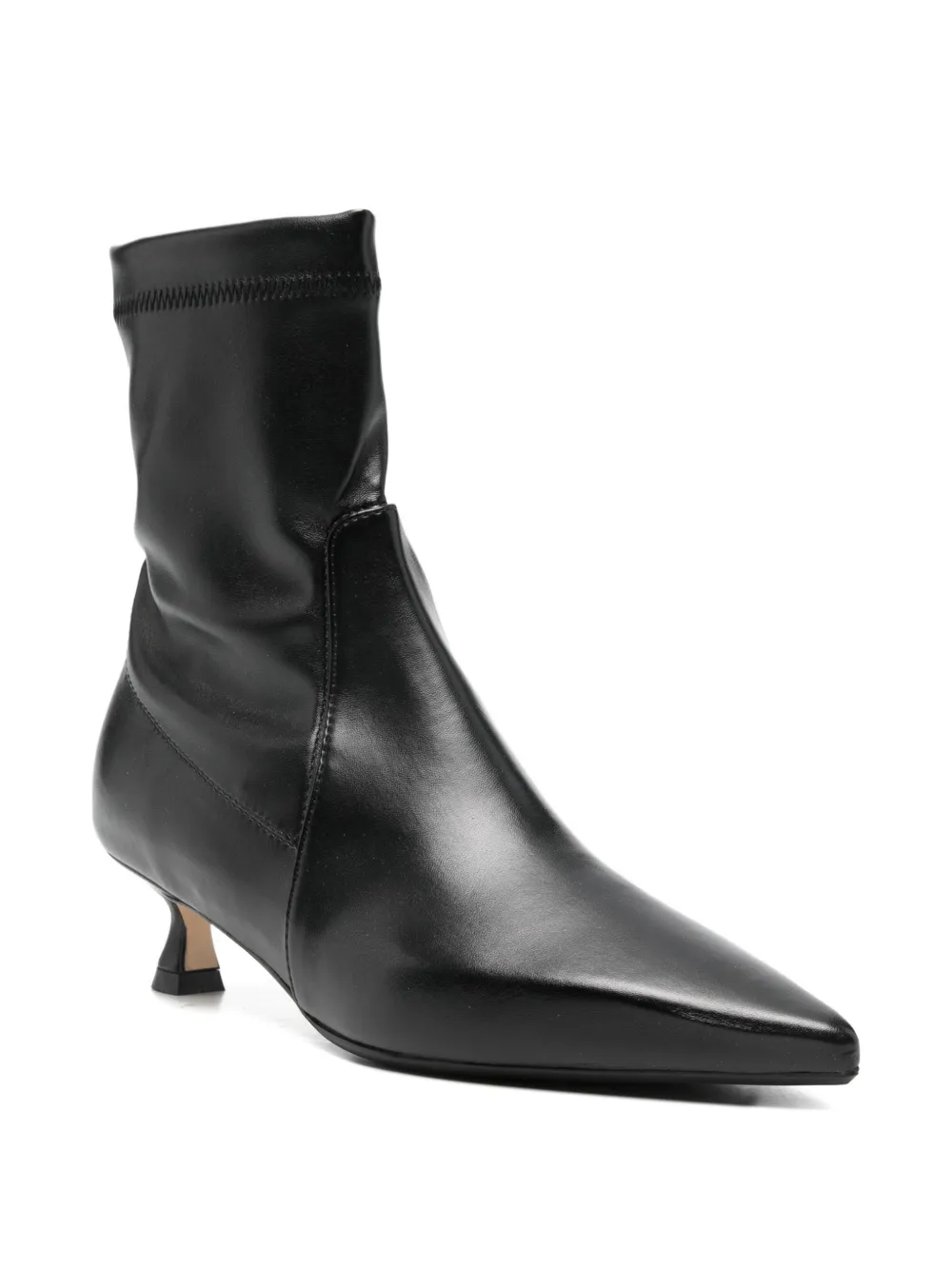 Anna F. 50mm leather ankle boots Zwart