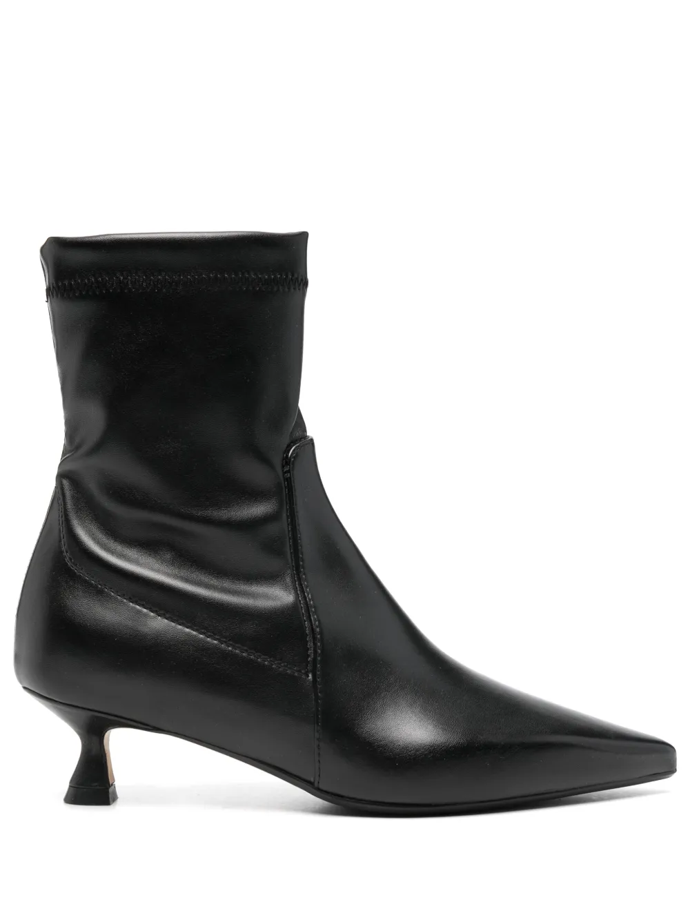 Anna F. 50mm leather ankle boots Zwart