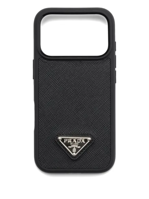 Prada leather iPhone 17 Pro case