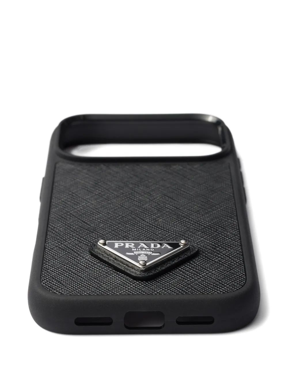  Prada Leather Iphone 17 Pro Case - Black 