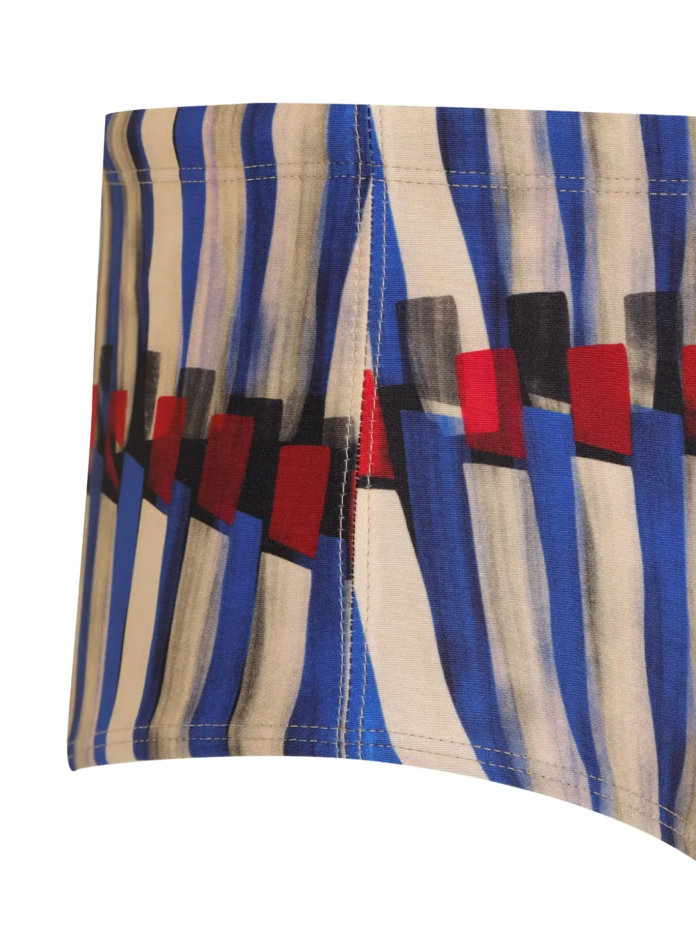 Lygia & Nanny Gestreepte zwembroek Beige