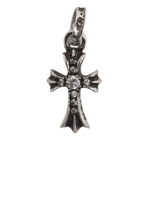 Chrome Hearts серебряная подвеска Babyfat с бриллиантами