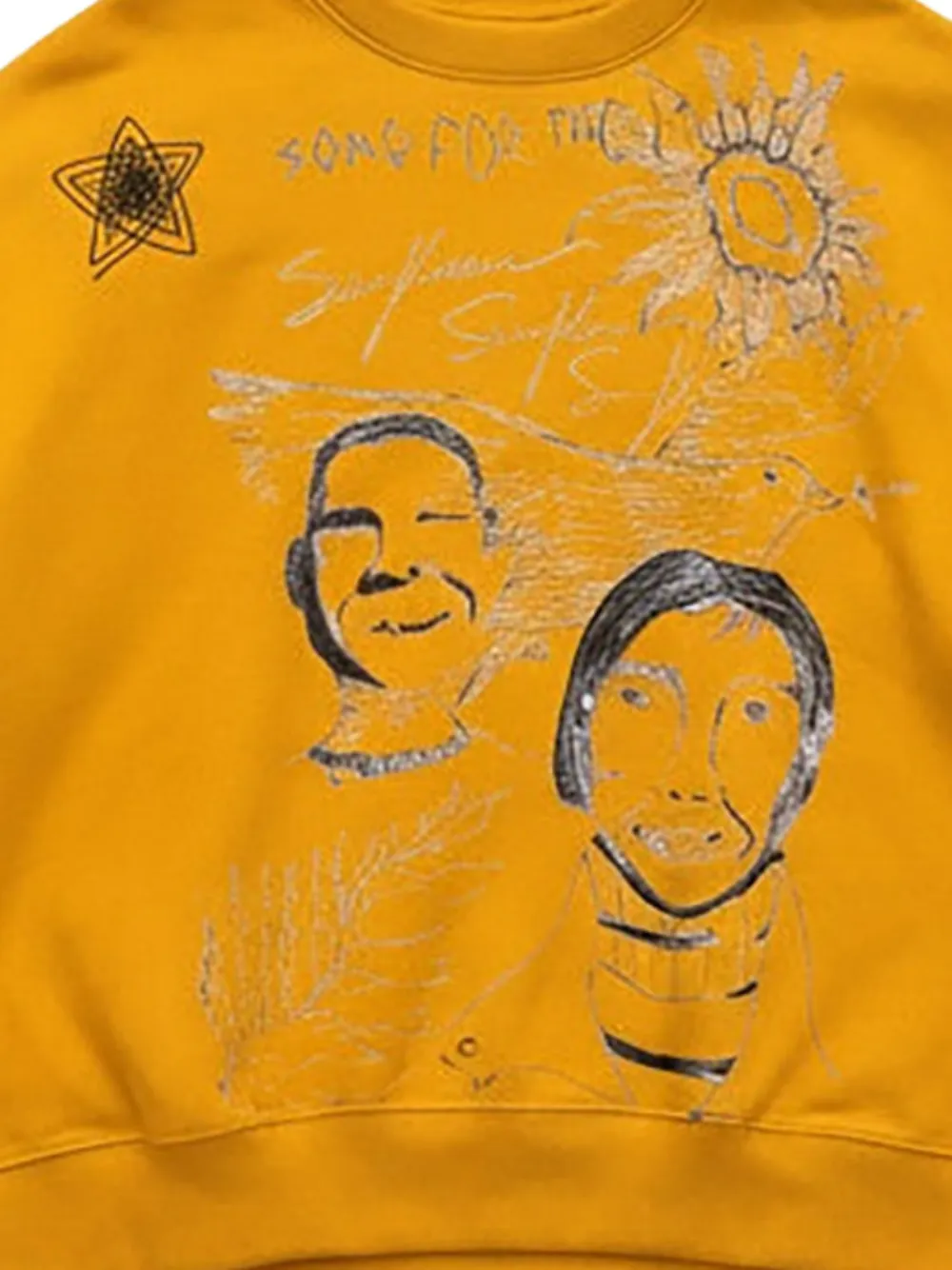 Song For The Mute Sketchbook sweater - Geel