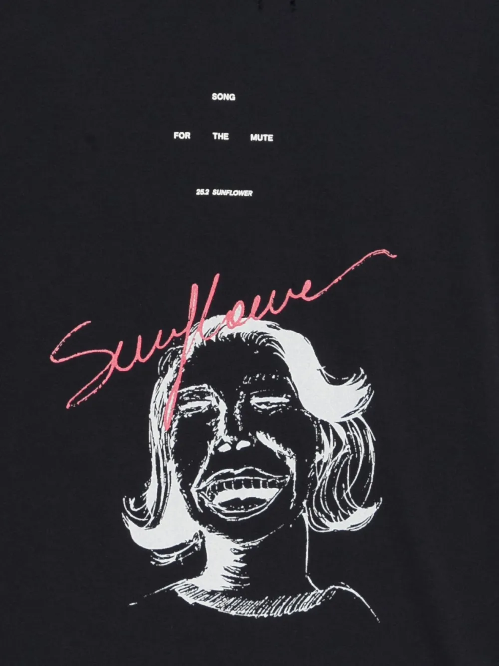 Song For The Mute sunflower oversized tee T-Shirt Blauw