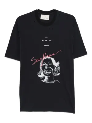 Yohji Yamamoto グラフィック Tシャツ | ブラック | FARFETCH JP