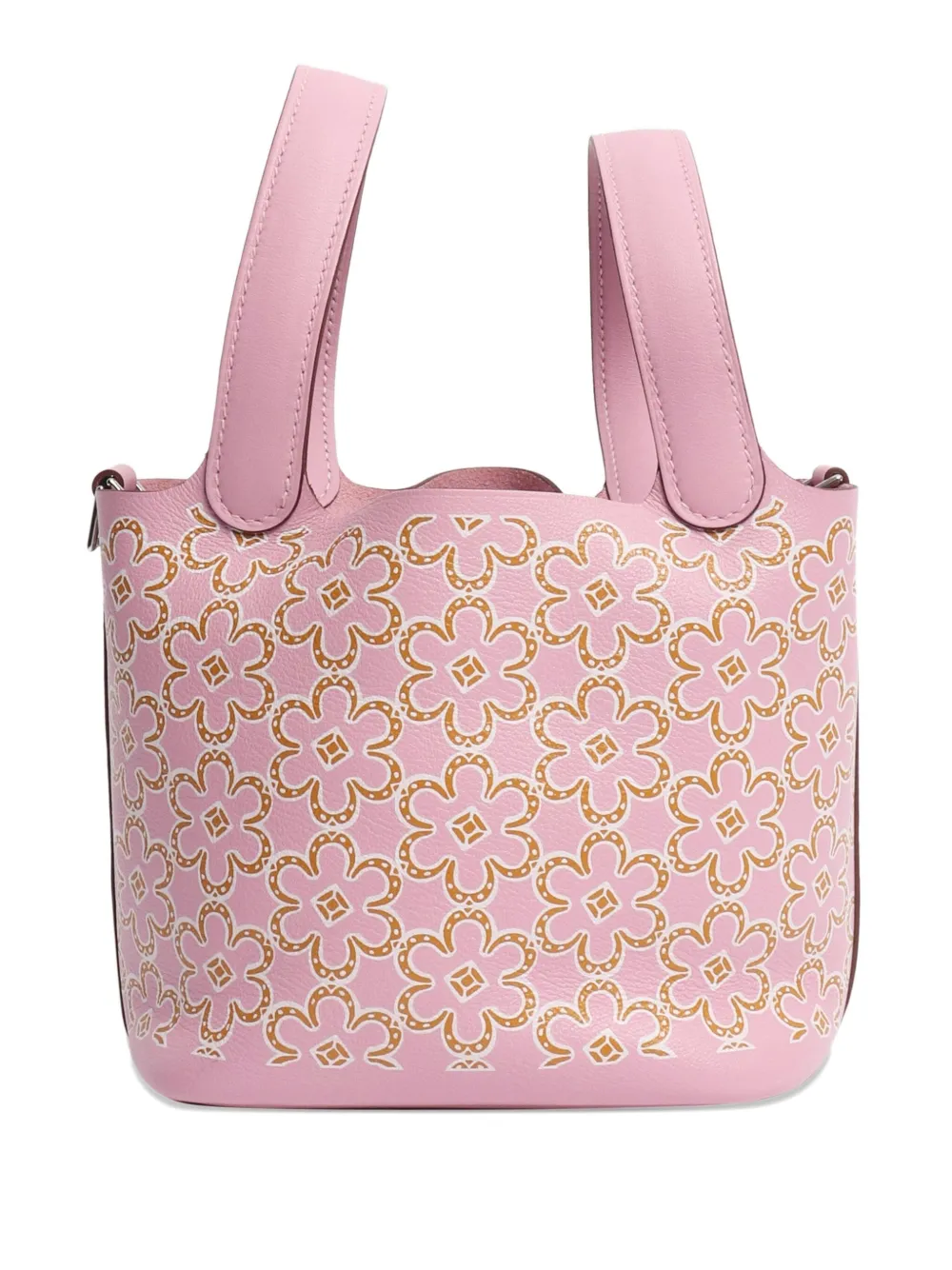 Hermès Pre-Owned Picotin Lucky Daisy leather buckle bag - ピンク Hermès Pre-Owned Picotin Lucky Daisy leather buckle bag - ピンク