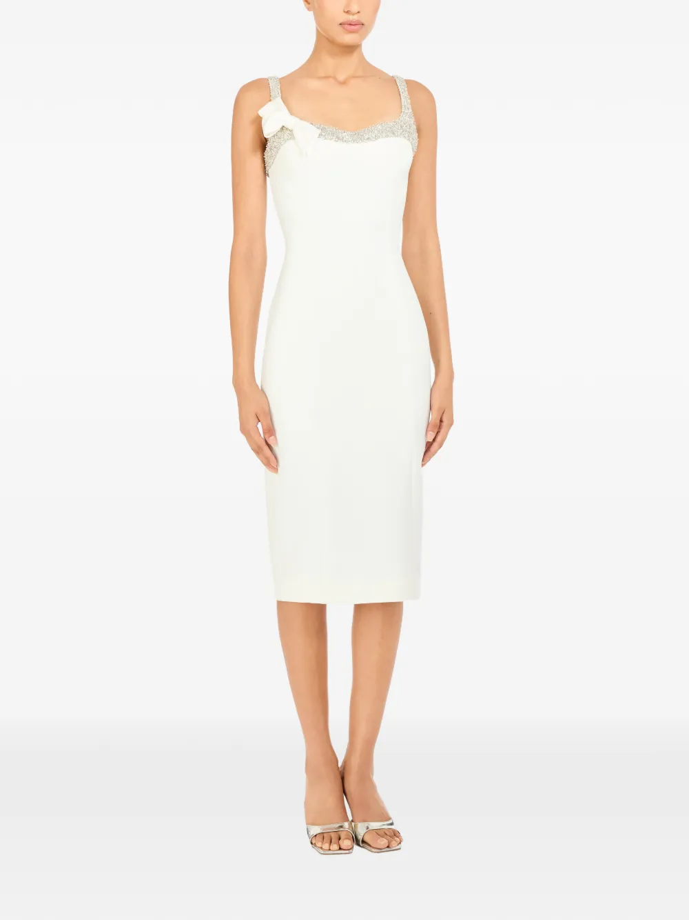 Jenny Packham Lucy midi dress - Wit