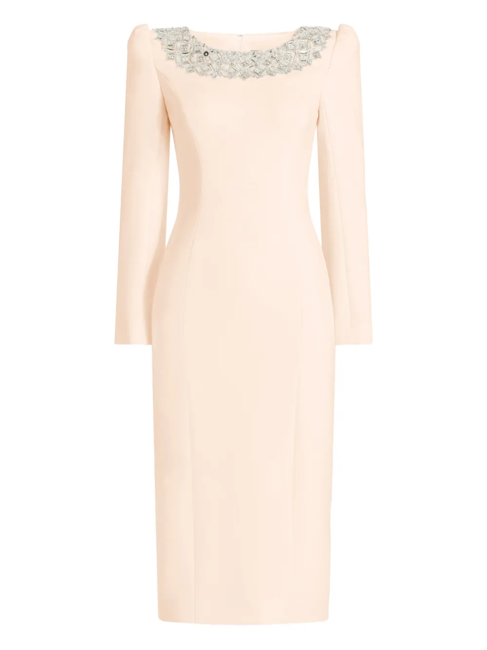 Jenny Packham Jacquetta Beaded Midi Dress In Neutral