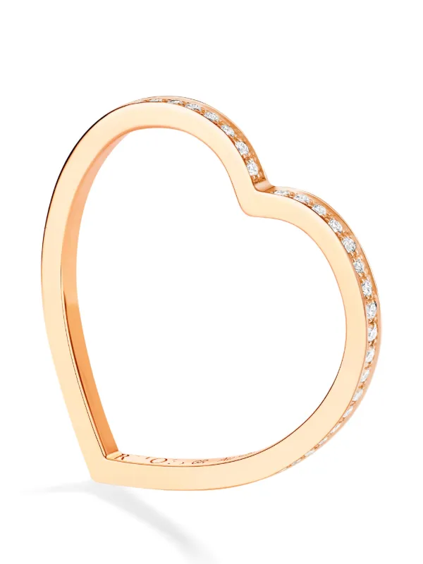 Repossi Antifer Diamond Heart Ring in Pink