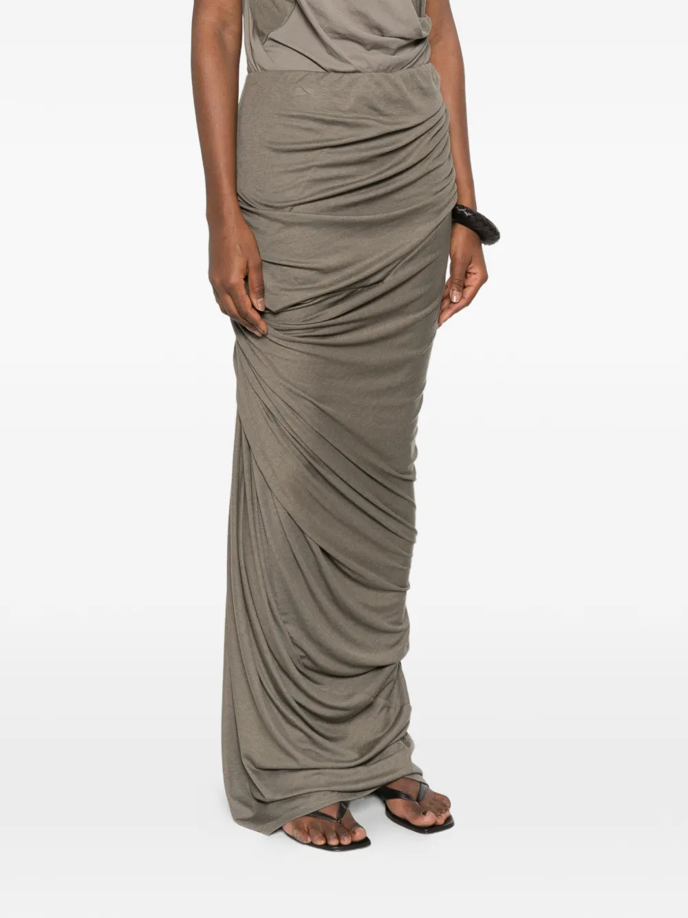  Entire Studios Dia Draped-design Maxi Skirt - Neutrals 