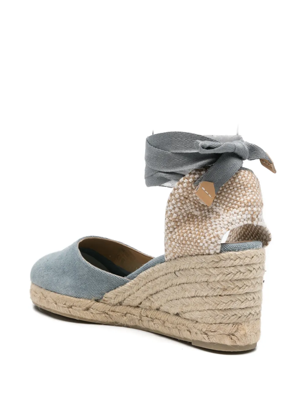 Castañer Carina tie-ankle canvas espadrilles Blauw