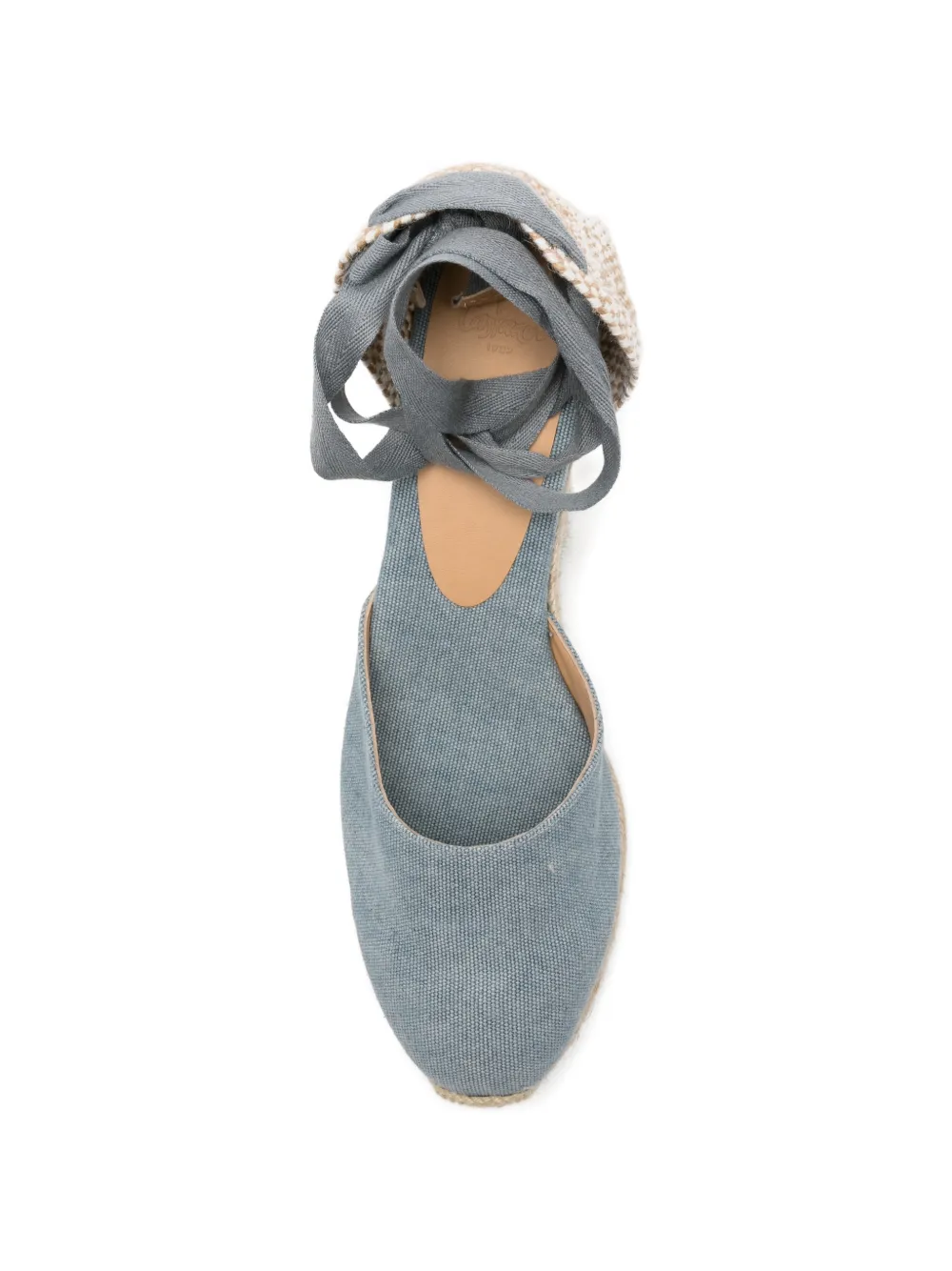 Castañer Carina tie-ankle canvas espadrilles Blauw