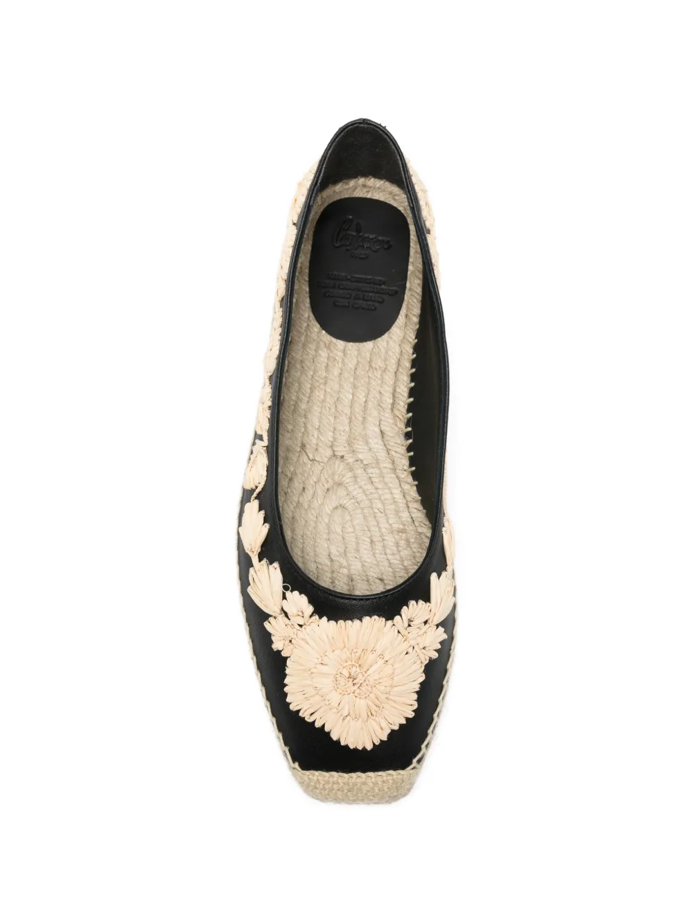 Castañer Paris raffia espadrilles Zwart