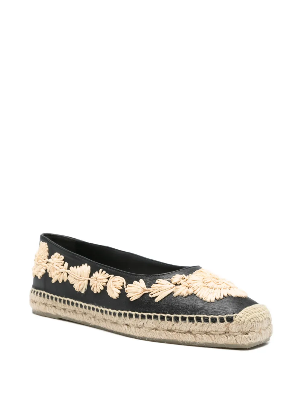 Castañer Paris raffia espadrilles Zwart