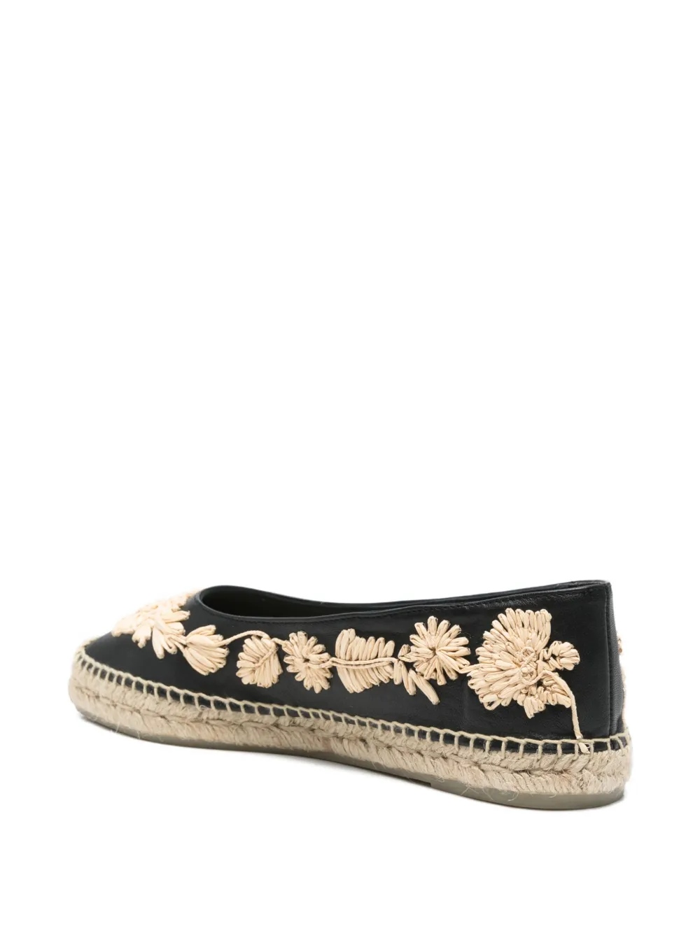 Castañer Paris raffia espadrilles Zwart