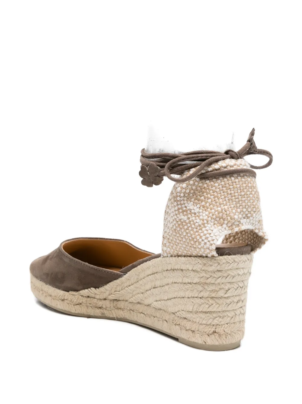 Castañer Carina espadrilles met striksluiting Bruin