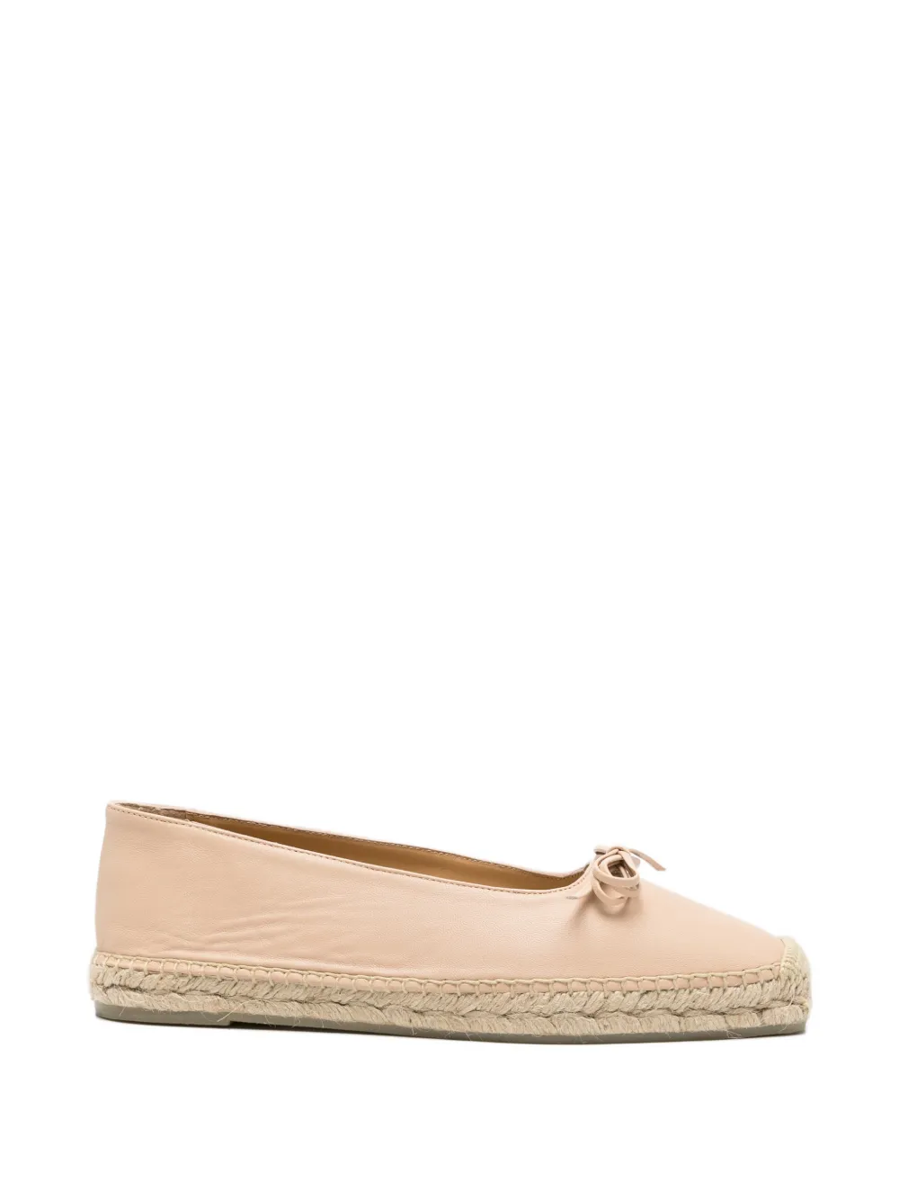 Castañer Pax bow leather espadrilles - Toni neutri