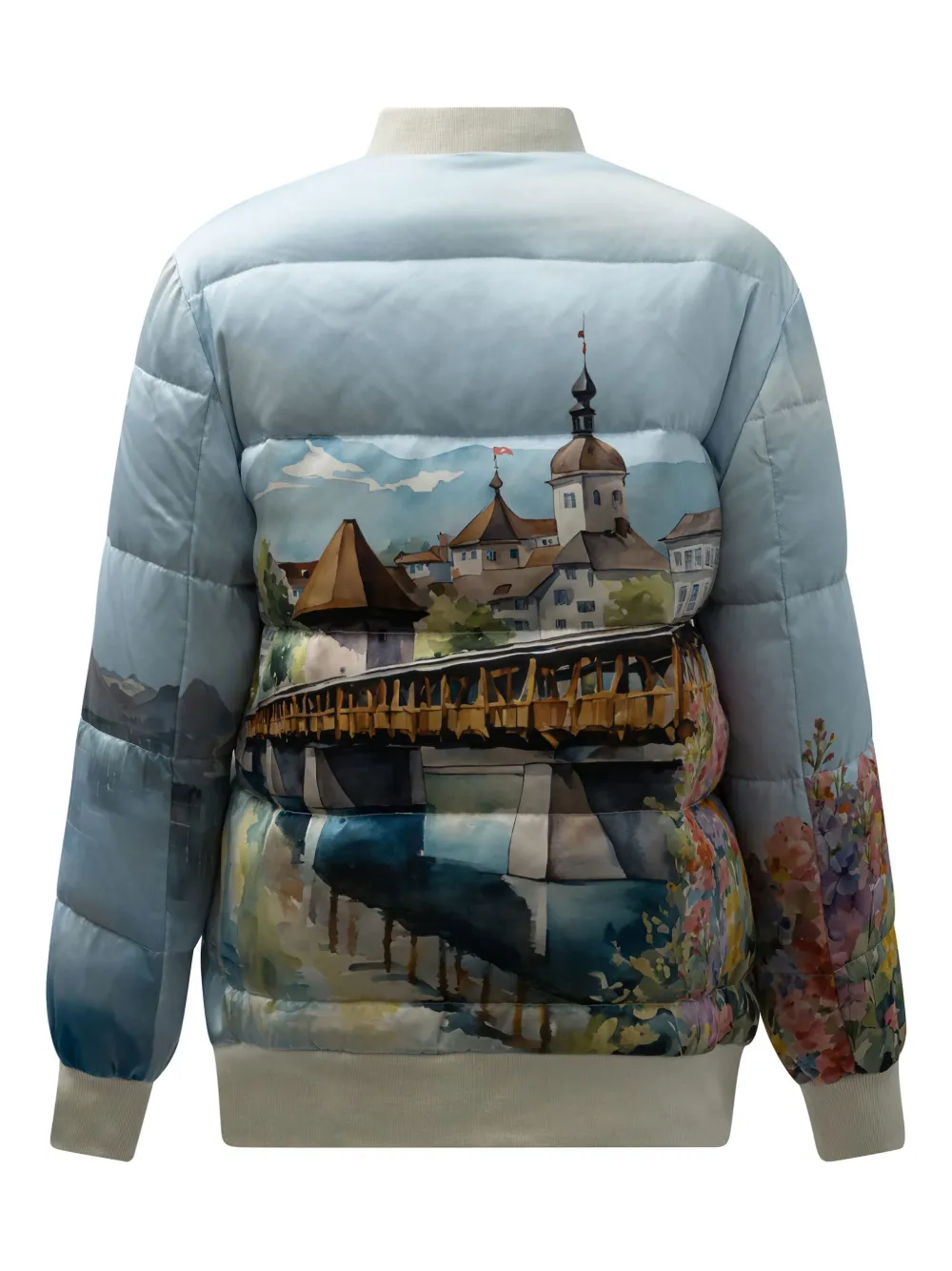 SLEEP NO MORE chamarra capitonada con estampado gráfico | Chamarras capitonadas | Image 2