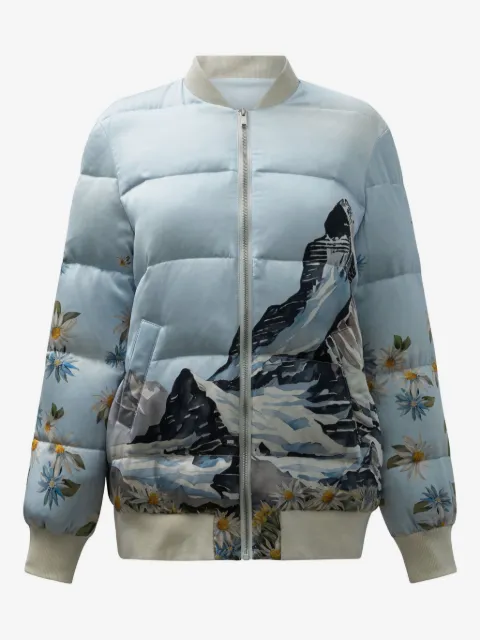 SLEEP NO MORE graphic-print padded jacket 