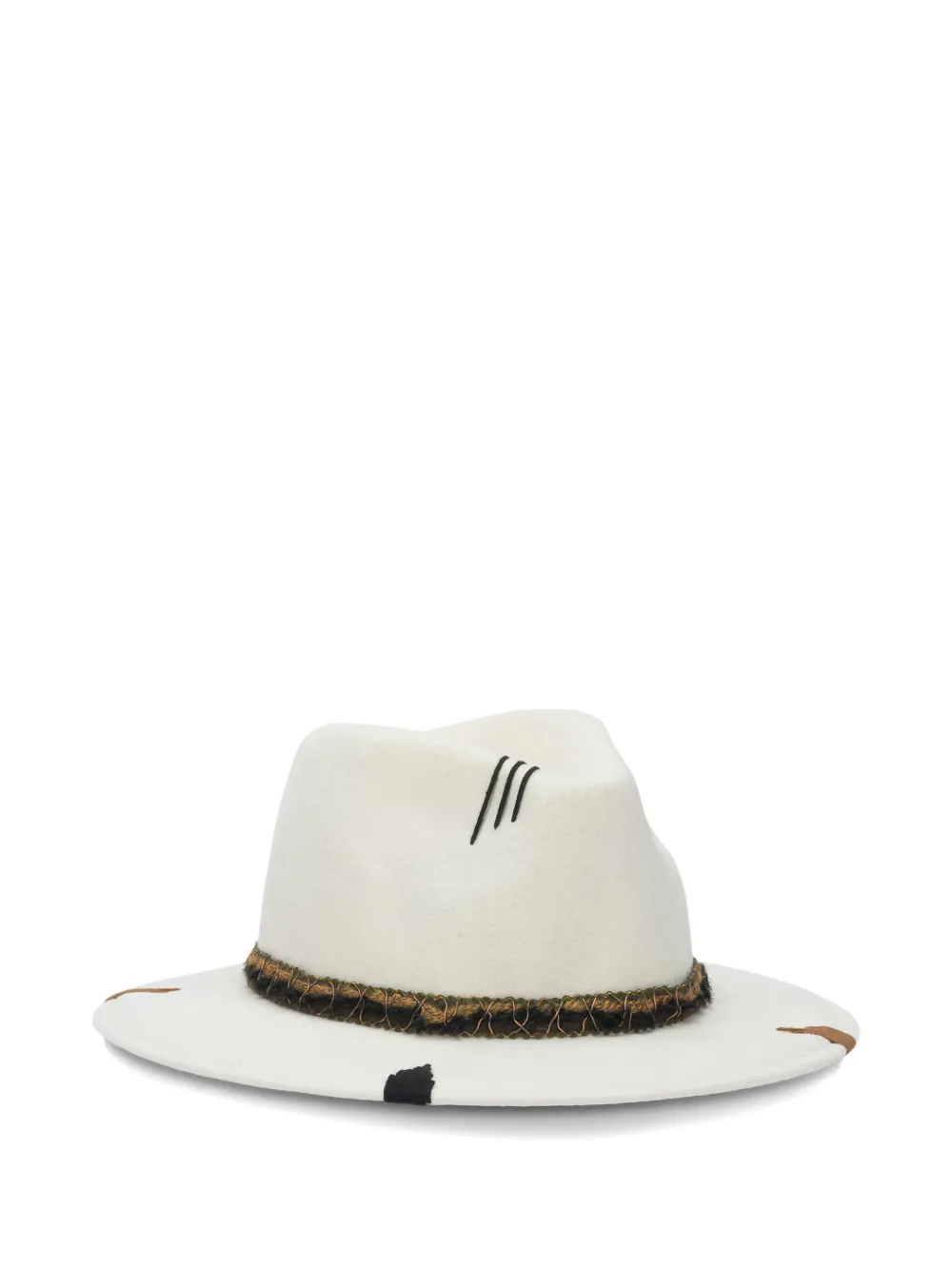 The Hat Gang Embroidered-motif Hat In Brown