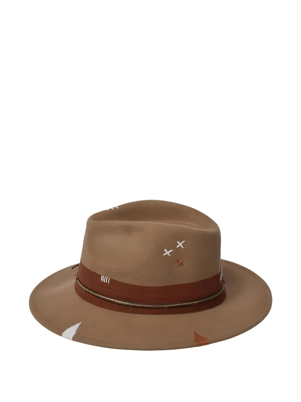 The Hat Gang Embroidered-detailing Hat In Brown