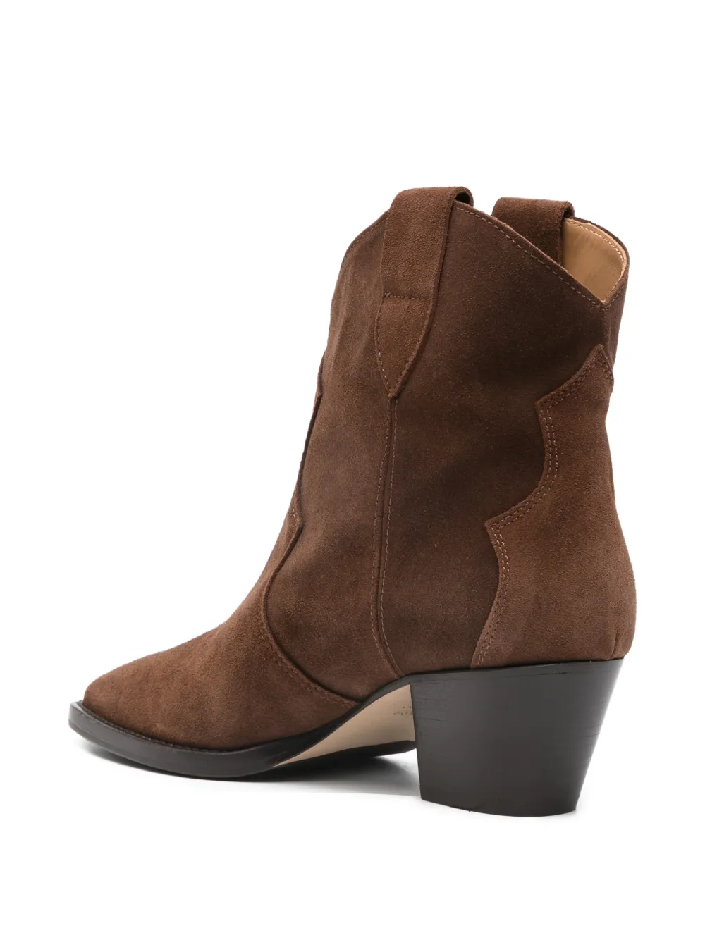 Anna F. 55 mm suède cowboylaarzen Bruin