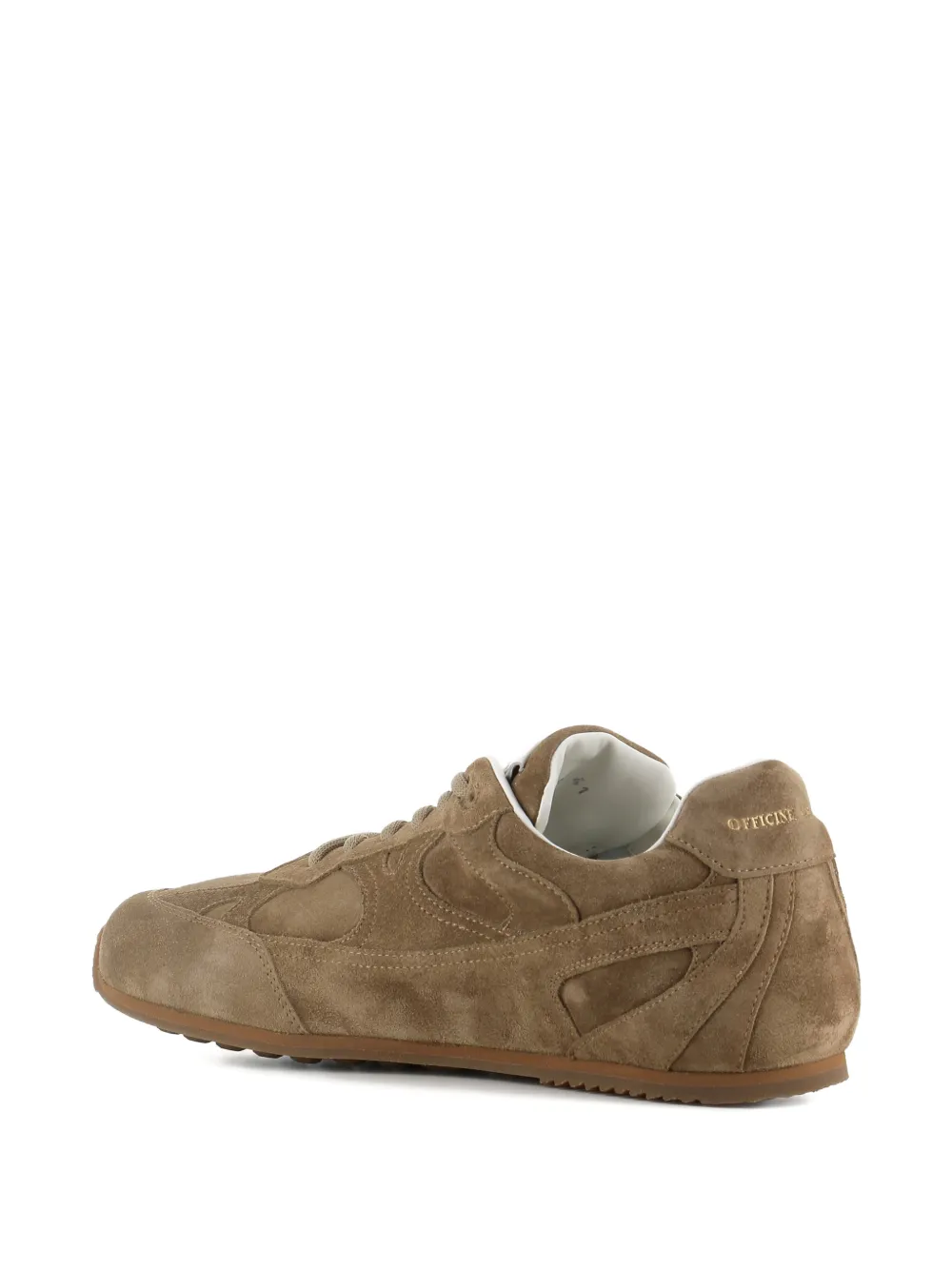 Officine Creative low-top panelled sneakers Bruin