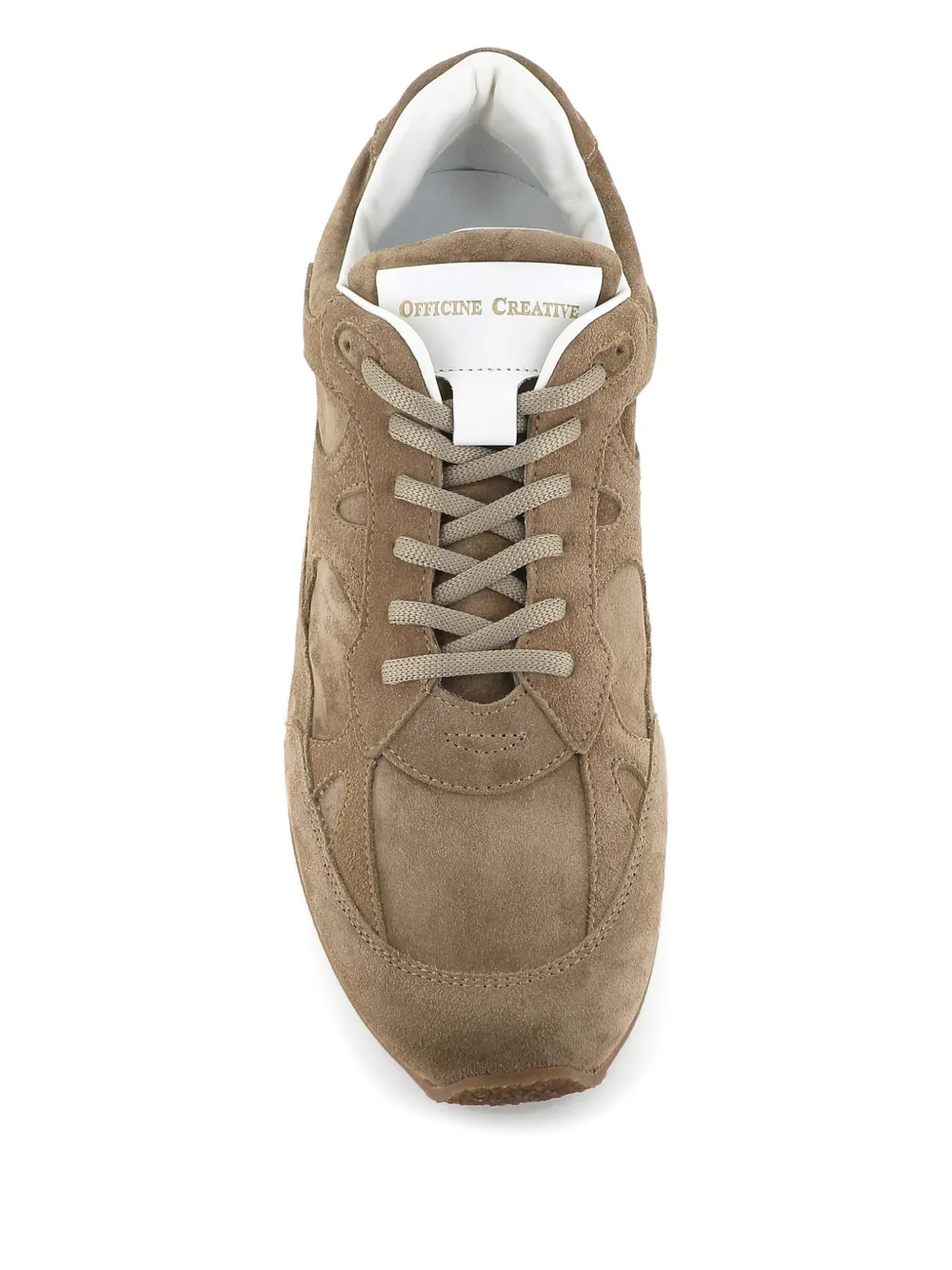 Officine Creative low-top panelled sneakers Bruin