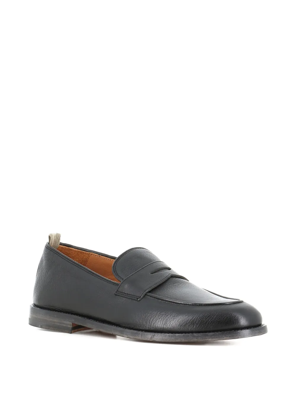 Officine Creative Penny tab leather loafers Zwart