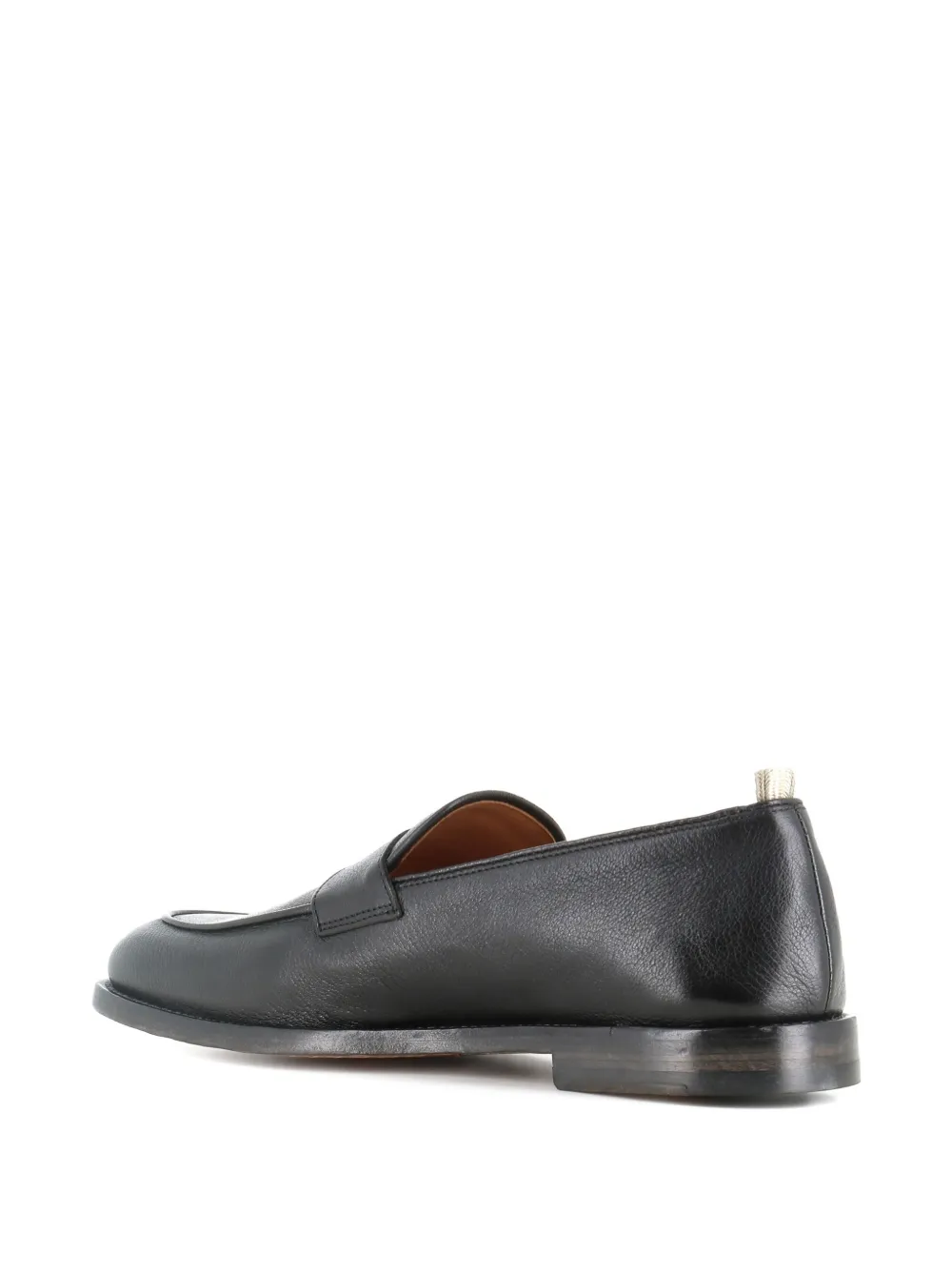 Officine Creative Penny tab leather loafers Zwart