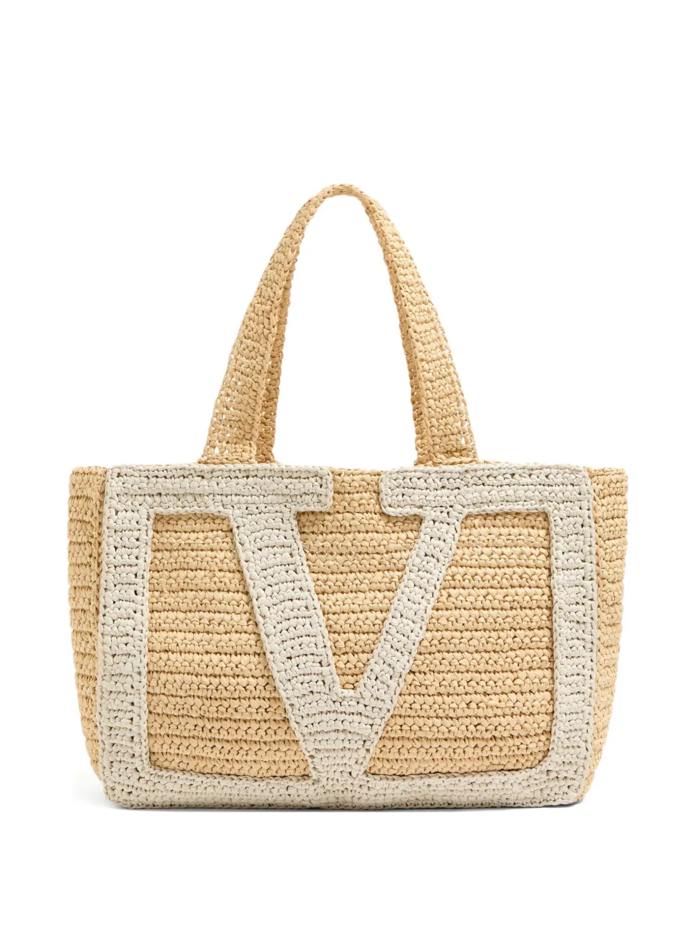 Valentino Vlogo Tote Bag In Neutral