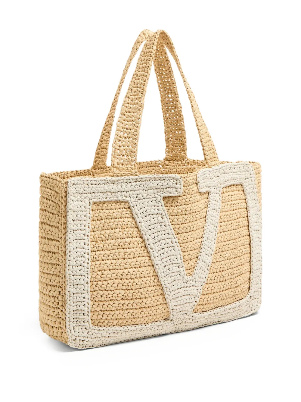 Valentino Vlogo Tote Bag In Neutral