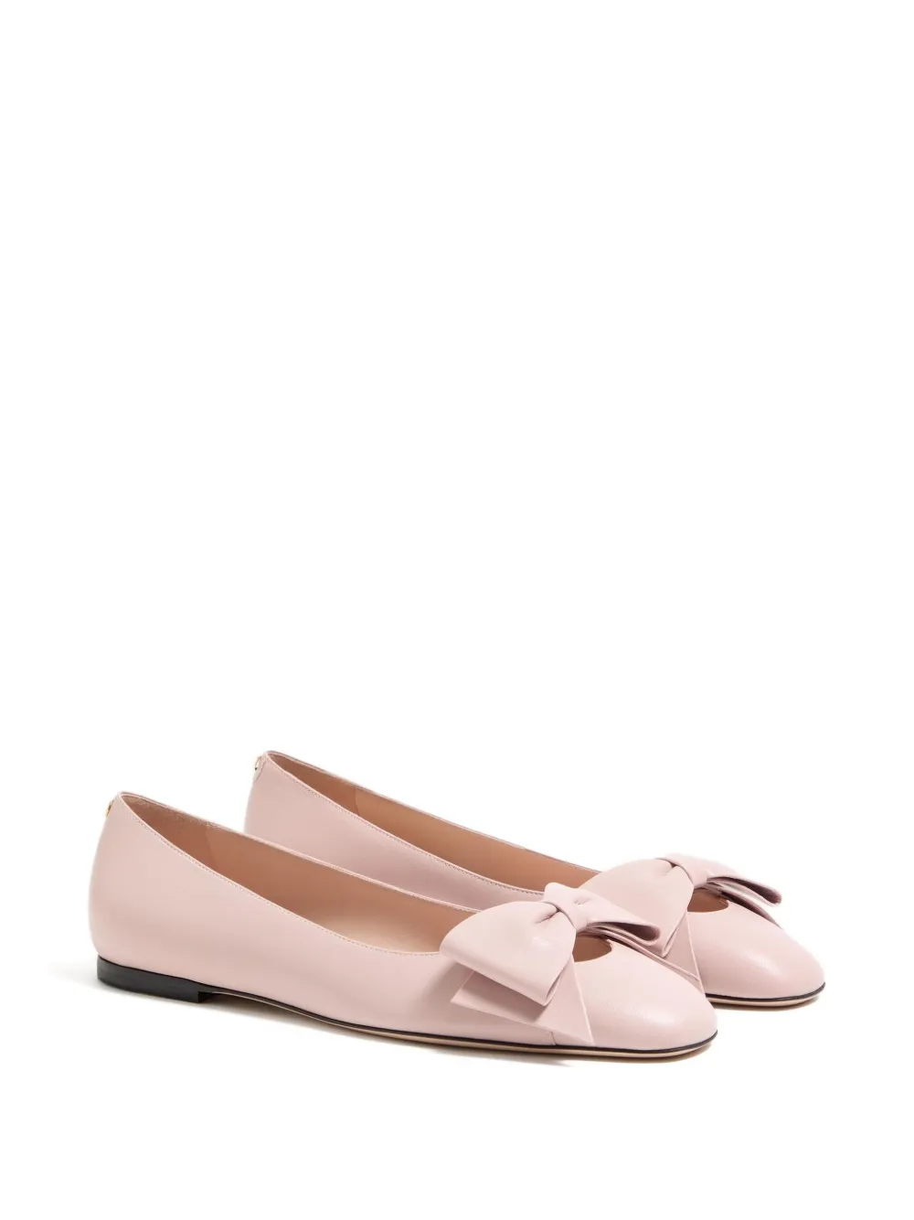 Valentino Garavani Bowow leren ballerina's - Roze